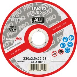 TARCZA PŁASKA T1A 230*2.5*22,23 A30P-BF80 ALUMINIUM PRO TECHNIFLEX