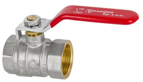 ZAWÓR KULOWY STANDARD Z DŁAWICĄ 1/2'' DIAMOND