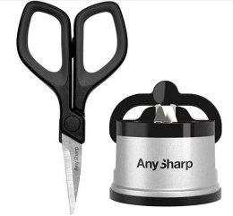 ZESTAW OSTRZAŁKA ANYSHARP CLASSIC SILVER + MINI NOŻYCZKI ANYSHARP