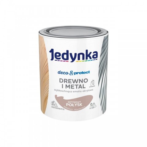 JEDYNKA DECO&PROTECT DREWNO I METAL SATYNA BRĄZOWY 0,7L JEDYNKA