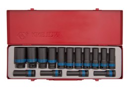 KOMPLET NASADEK UDAROWYCH 1/2 15CZ DŁUGIE 12-KĄT. 8-24MM KING TONY