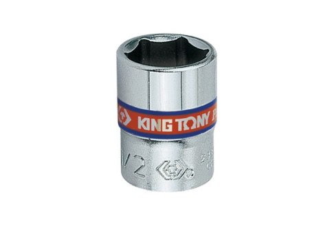 NASADKA KRÓTKA 1/4'' 5/16'' 6-KĄTNA CHROMOWANA KING TONY