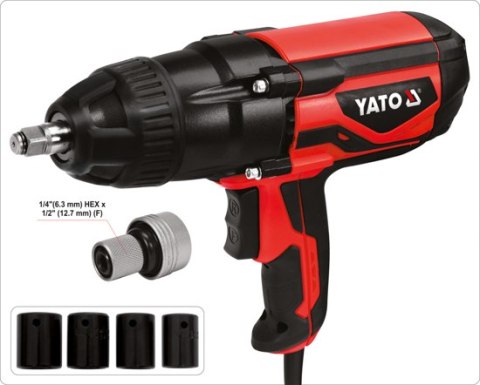 ELEKTRYCZNY KLUCZ UDAROWY 1/2'' 600NM YATO ELEKTRYCZNY KLUCZ UDAROWY 1/2'' 600NM YATO