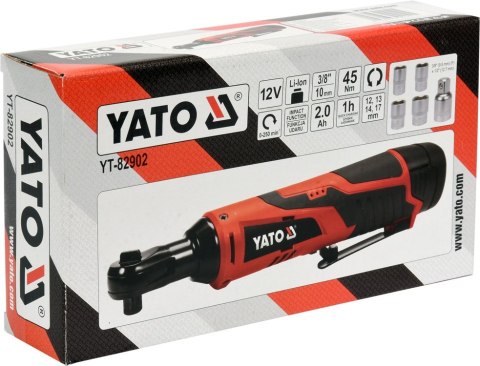 GRZECHOTKA UDAROWA 12V 2.0AH 60MIN 45NM YATO GRZECHOTKA UDAROWA 12V 2.0AH 60MIN 45NM YATO