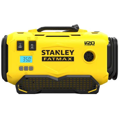 KOMPRESOR AKUMULATOROWY 12/18/230V V20 0*AH STANLEY FATMAX | WIELOFUNKCYJNY | ZASILANY AKUMULATOREM | DO 160 PSI KOMPRESOR AKUMULATOROWY 12/18/230V V20 0*AH STANLEY FATMAX | WIELOFUNKCYJNY | ZASILANY AKUMULATOREM | DO 160 PSI
