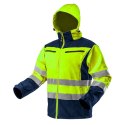 KURTKA ROBOCZA OSTRZEGAWCZA SOFTSHELL Z KAPTUREM ŻÓŁTA XL NEO
