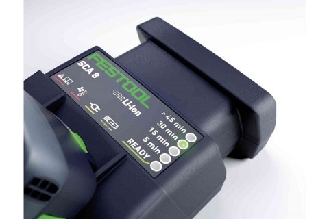 ŁADOWARKA SZYBKA SCA 8 FESTOOL - AKUMULATORY LI-ION 10,8-18V Z TECHNOLOGIĄ AIRSTREAM ŁADOWARKA SZYBKA SCA 8 FESTOOL - AKUMULATORY LI-ION 10,8-18V Z TECHNOLOGIĄ AIRSTREAM