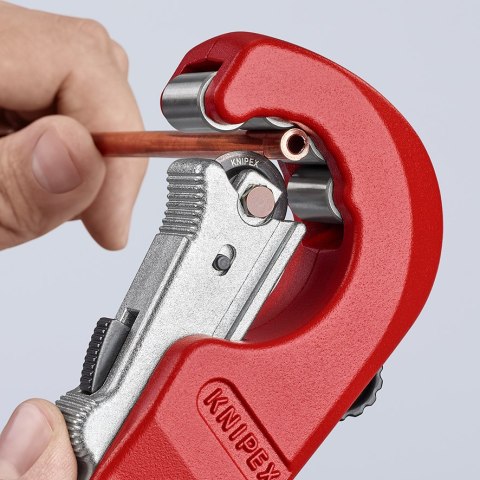 OBCINAK DO RUR 6-35 (1/4-3/8'') O GRUBOŚCI ŚCIANEK DO 2MM KNIPEX OBCINAK DO RUR 6-35 (1/4-3/8'') O GRUBOŚCI ŚCIANEK DO 2MM KNIPEX