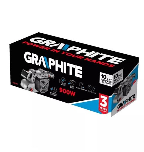 SZLIFIERKA TAŚMOWA 900W PAS 76*533MM GRAPHITE SZLIFIERKA TAŚMOWA 900W PAS 76*533MM GRAPHITE