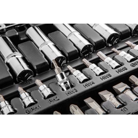 ZESTAW KLUCZY NASADOWYCH 1/4'',1/2'' 111 CZĘŚCI CRV NEO ZESTAW KLUCZY NASADOWYCH 1/4'',1/2'' 111 CZĘŚCI CRV NEO