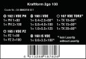 ZESTAW WKRĘTAKÓW KRAFTFORM 2GO 100 11SZTUK WERA