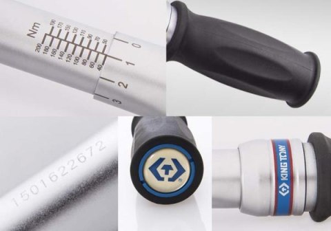 KLUCZ DYNANOMETRYCZNY GUMOWY UCHWYT 3/4'' 100-600NM KING TONY