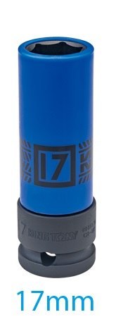 NASADKA DŁUGA UDAROWA CIENKOŚCIENNA Z TULEJĄ 1/2'' 17MM*80 KING TONY