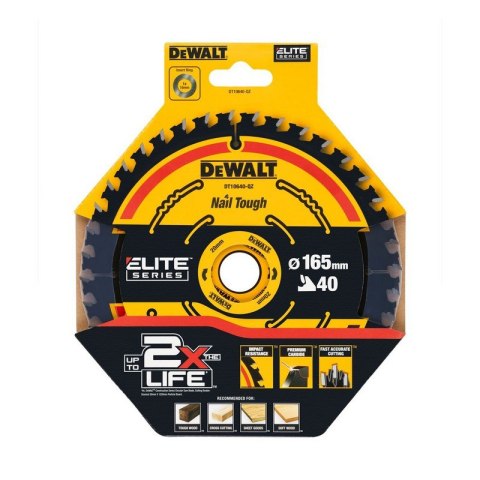 PIŁA TARCZOWA DO DREWNA ELITE 165*20MM 40 ZĘBÓW DEWALT