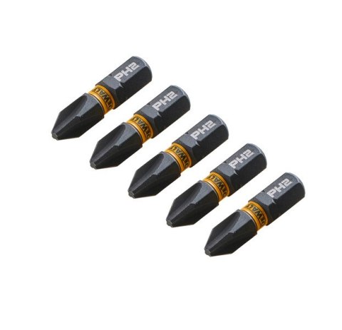 KOŃCÓWKI WKRĘTAKOWE UDAROWE PH2*25MM EXTREME 5SZT DEWALT