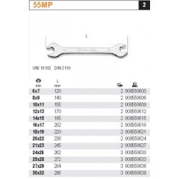 KLUCZ PŁASKI DWUSTRONNY POLEROWANY 18*19MM BETA