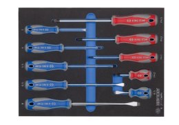 ZESTAW WKRĘTAKÓW 10CZ. KRZYŻAK+PŁASKIE WKŁAD DO WÓZKA KING TONY