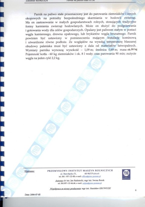 PARNIK Z SZAMOTEM OCYNKOWANY 100 L PARNIK Z SZAMOTEM OCYNKOWANY 100 L