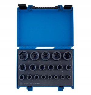 KOMPLET NASADEK UDAROWYCH 1/2'' 19CZ KRÓTKIE 6-KĄT. WALIZKA KING TONY KOMPLET NASADEK UDAROWYCH 1/2'' 19CZ KRÓTKIE 6-KĄT. WALIZKA KING TONY