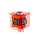 LASER PŁASZCZYZNOWY 15M 3D 360 CZERWONY NEO