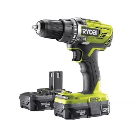 WIERTARKO-WKRĘTARKA AKU. R18DD3-213S 18V 2*1.3AH ONE+ RYOBI WIERTARKO-WKRĘTARKA AKU. R18DD3-213S 18V 2*1.3AH ONE+ RYOBI