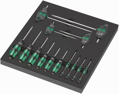 WKŁADKA PIANKOWA Z WKRĘTAKAMI DO ŚRUB I WKRĘTÓW TORX 14CZ, WERA WKŁADKA PIANKOWA Z WKRĘTAKAMI DO ŚRUB I WKRĘTÓW TORX 14CZ, WERA