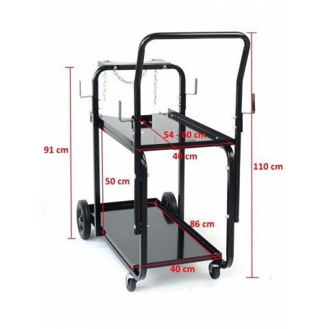 WÓZEK UNIWERSALNY IDEAL 4-KOŁOWY 2-PÓŁKI IDEAL WÓZEK UNIWERSALNY IDEAL 4-KOŁOWY 2-PÓŁKI IDEAL
