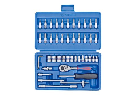 ZESTAW NASADEK 1/4'' Z AKCESORIAMI 46CZ. KING TONY ZESTAW NASADEK 1/4'' Z AKCESORIAMI 46CZ. KING TONY
