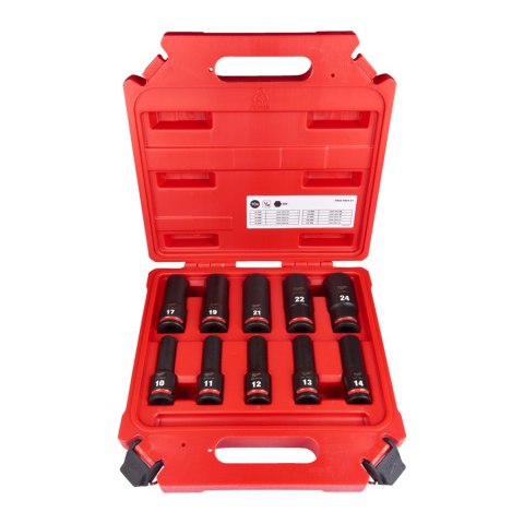 ZESTAW NASADEK UDAROWYCH 1/2'' DŁUGIE 10SZT MILWAUKEE ZESTAW NASADEK UDAROWYCH 1/2'' DŁUGIE 10SZT MILWAUKEE
