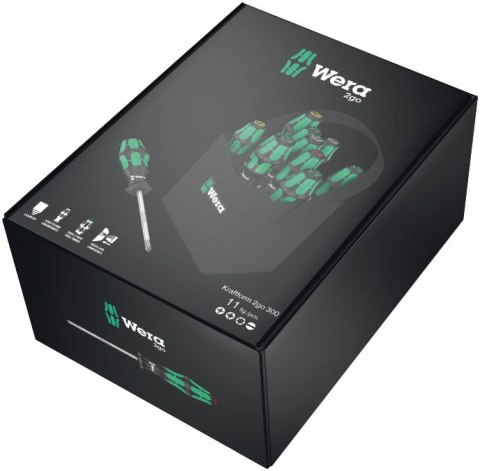 ZESTAW WKRĘTAKÓW KRAFTFORM 2GO 300, 11 CZĘŚĆI WERA ZESTAW WKRĘTAKÓW KRAFTFORM 2GO 300, 11 CZĘŚĆI WERA