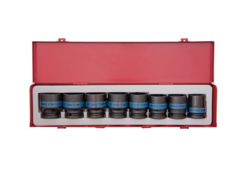 ZESTAW NASADEK UDAROWYCH 3/4' 8CZ. KRÓTKIE 6-KĄT. 21-41MM KING TONY