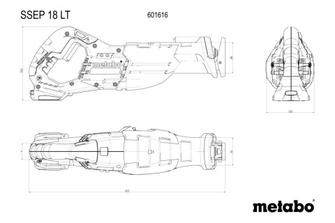 PIŁA SZABLASTA AKUMULATOROWA SSEP 18 LT 0*AH METABO
