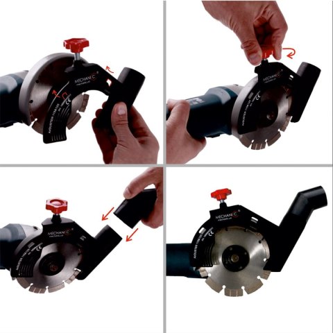 AIRDUSTER OSŁONA ODSYSAJĄCA DO CIĘCIA DO SZLIF. KĄT. 115/125 DISTAR