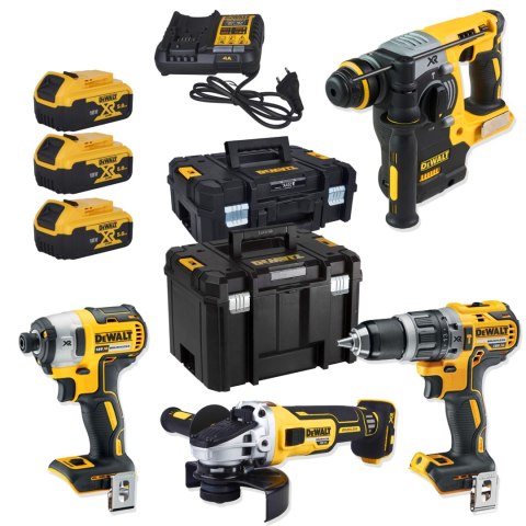 ZESTAW COMBO 18V DCG405+DCH273+DCD796+DCF887+3*5.0AH TSTAK DEWALT