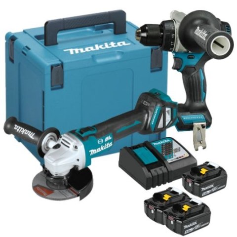 ZESTAW COMBO 18V DDF492+DGA513 3*5.0AH MAKITA