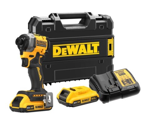 ZAKRĘTARKA UDAROWA AKUMULATOROWA 1/4' 18V XR 2*2.0AH DEWALT