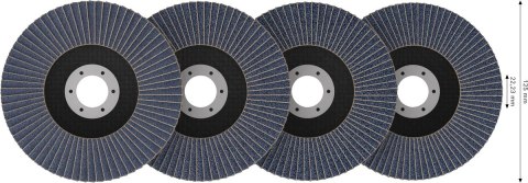 ZESTAW TARCZ LISTKOWYCH X451 125MM 60SZT. BOSCH