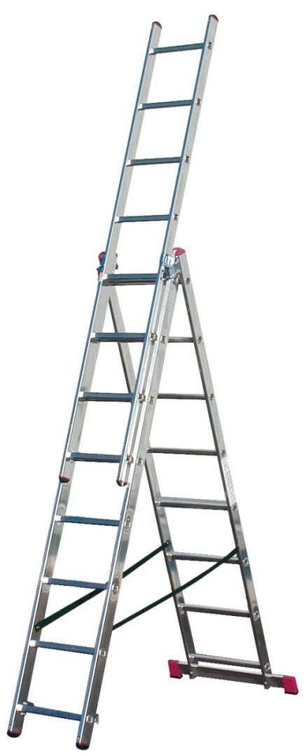 DRABINA ALUMINIOWA 3-ELEMENTOWA CORDA 3*8 SZCZEBLI KRAUSE DRABINA ALUMINIOWA 3-ELEMENTOWA CORDA 3*8 SZCZEBLI KRAUSE