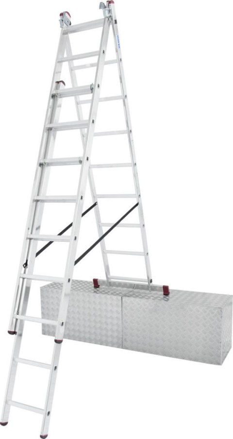 DRABINA ALUMINIOWA 3-ELEMENTOWA CORDA 3*9 SZCZEBLI KRAUSE DRABINA ALUMINIOWA 3-ELEMENTOWA CORDA 3*9 SZCZEBLI KRAUSE