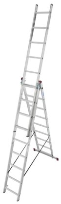 DRABINA ALUMINIOWA 3-ELEMENTOWA CORDA 3*9 SZCZEBLI KRAUSE