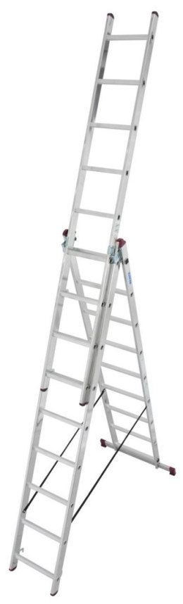 DRABINA ALUMINIOWA 3-ELEMENTOWA CORDA 3*9 SZCZEBLI KRAUSE