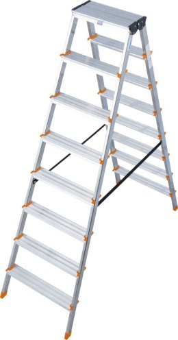 DRABINA ALUMINIOWA DWUSTRONNA DOPPLO 2*8 SZCZEBLI KRAUSE