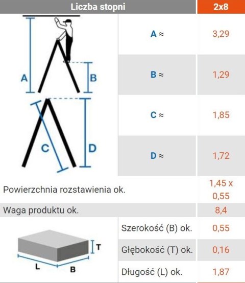 DRABINA ALUMINIOWA DWUSTRONNA DOPPLO 2*8 SZCZEBLI KRAUSE DRABINA ALUMINIOWA DWUSTRONNA DOPPLO 2*8 SZCZEBLI KRAUSE