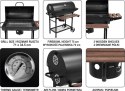 GRILL WĘGLOWY Z POKRYWĄ, RUSZT 71*34.5CM LUND