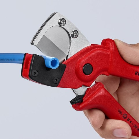 OBCINAK DO RUR WIELOWARSTWOWYCH I WĘŻY PNEUMATYCZNYCH 185MM KNIPEX OBCINAK DO RUR WIELOWARSTWOWYCH I WĘŻY PNEUMATYCZNYCH 185MM KNIPEX
