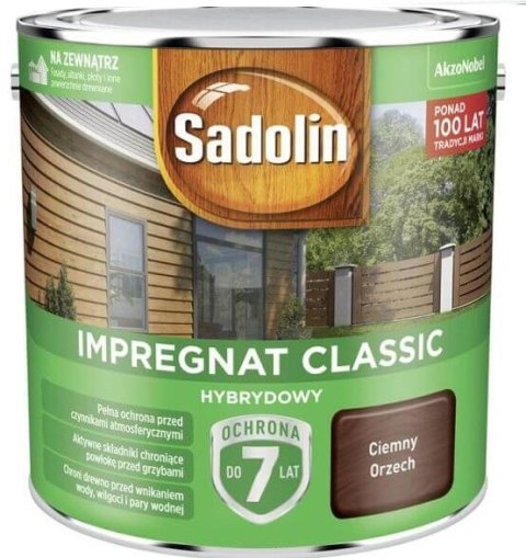 SADOLIN IMPREGNAT CLASSIC HYBRYDOWY 7 LAT ORZECH CIEMNY 9L SADOLIN SADOLIN IMPREGNAT CLASSIC HYBRYDOWY 7 LAT ORZECH CIEMNY 9L SADOLIN