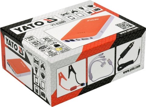 URZĄDZENIE ROZRUCHOWE POWER BANK 7500MAH YATO URZĄDZENIE ROZRUCHOWE POWER BANK 7500MAH YATO
