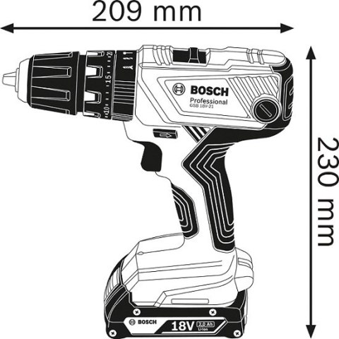 WIERTARKO-WKRĘTARKA AKU. UDAROWA GSB 18V-21 0*AH BOSCH WIERTARKO-WKRĘTARKA AKU. UDAROWA GSB 18V-21 0*AH BOSCH