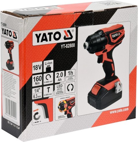 ZAKRĘTARKA UDAROWA 18V 1X2AH YATO ZAKRĘTARKA UDAROWA 18V 1X2AH YATO