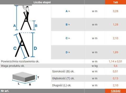 DRABINA ALUMINIOWA WOLNOSTOJĄCA SECURY MULTIGRIP 6 SZCZEBLI KRAUSE DRABINA ALUMINIOWA WOLNOSTOJĄCA SECURY MULTIGRIP 6 SZCZEBLI KRAUSE